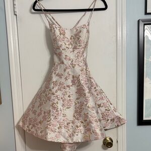 B Darlin Pink Floral Mini Dress